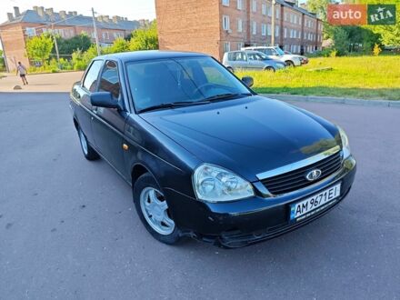 Чорний ВАЗ 2170 Priora, об'ємом двигуна 1.6 л та пробігом 178 тис. км за 1999 $, фото 1 на Automoto.ua