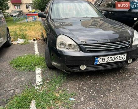 Черный ВАЗ 2170 Priora, объемом двигателя 1.6 л и пробегом 160 тыс. км за 950 $, фото 1 на Automoto.ua