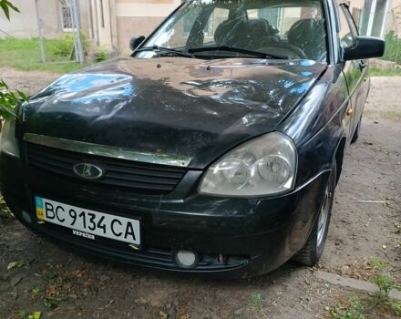 Чорний ВАЗ 2170 Priora, об'ємом двигуна 1.6 л та пробігом 185 тис. км за 1450 $, фото 1 на Automoto.ua