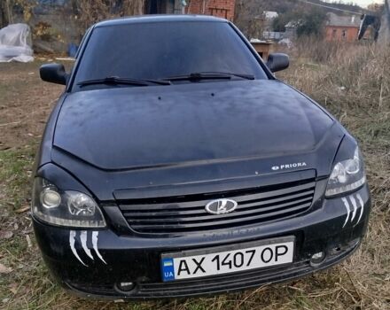 Чорний ВАЗ 2170 Priora, об'ємом двигуна 1.6 л та пробігом 390 тис. км за 1309 $, фото 1 на Automoto.ua