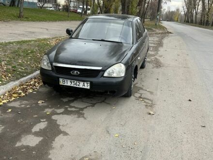 Черный ВАЗ 2170 Priora, объемом двигателя 1.6 л и пробегом 200 тыс. км за 900 $, фото 1 на Automoto.ua