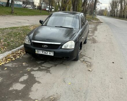 Черный ВАЗ 2170 Priora, объемом двигателя 1.6 л и пробегом 200 тыс. км за 900 $, фото 1 на Automoto.ua