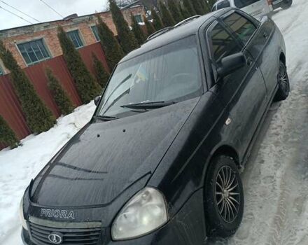 Черный ВАЗ 2170 Priora, объемом двигателя 1.6 л и пробегом 217 тыс. км за 2150 $, фото 1 на Automoto.ua