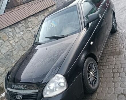 Чорний ВАЗ 2170 Priora, об'ємом двигуна 1.6 л та пробігом 220 тис. км за 1950 $, фото 1 на Automoto.ua