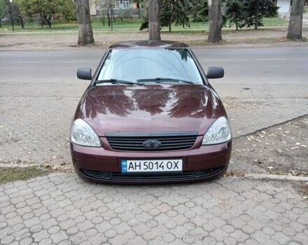 Красный ВАЗ 2170 Priora, объемом двигателя 1.6 л и пробегом 158 тыс. км за 3300 $, фото 3 на Automoto.ua