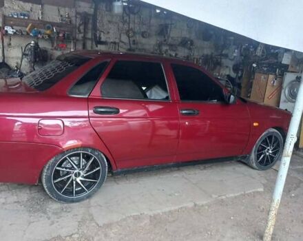 Красный ВАЗ 2170 Priora, объемом двигателя 1.6 л и пробегом 178 тыс. км за 2800 $, фото 3 на Automoto.ua