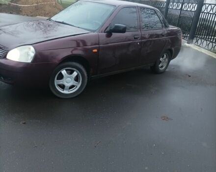 Красный ВАЗ 2170 Priora, объемом двигателя 1.6 л и пробегом 204 тыс. км за 1750 $, фото 1 на Automoto.ua