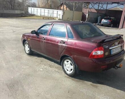 Красный ВАЗ 2170 Priora, объемом двигателя 1.6 л и пробегом 207 тыс. км за 2600 $, фото 2 на Automoto.ua