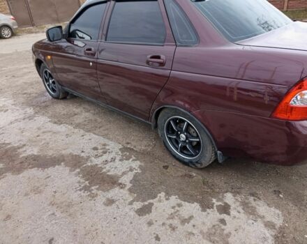 Красный ВАЗ 2170 Priora, объемом двигателя 1.6 л и пробегом 160 тыс. км за 4200 $, фото 4 на Automoto.ua