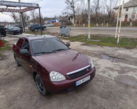 Красный ВАЗ 2170 Priora, объемом двигателя 1.6 л и пробегом 160 тыс. км за 4200 $, фото 3 на Automoto.ua
