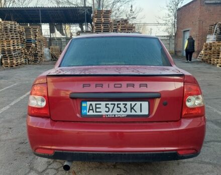 Красный ВАЗ 2170 Priora, объемом двигателя 1.6 л и пробегом 342 тыс. км за 1400 $, фото 1 на Automoto.ua