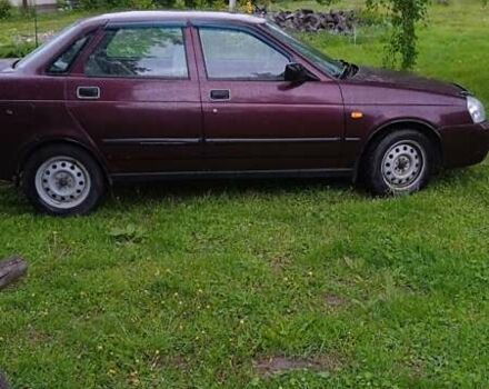 Красный ВАЗ 2170 Priora, объемом двигателя 1.6 л и пробегом 238 тыс. км за 1650 $, фото 1 на Automoto.ua