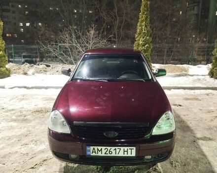 Красный ВАЗ 2170 Priora, объемом двигателя 1.6 л и пробегом 116 тыс. км за 3999 $, фото 1 на Automoto.ua
