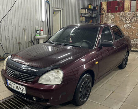 Красный ВАЗ 2170 Priora, объемом двигателя 1.6 л и пробегом 202 тыс. км за 1555 $, фото 1 на Automoto.ua