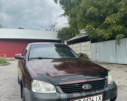 Красный ВАЗ 2170 Priora, объемом двигателя 1.6 л и пробегом 230 тыс. км за 1600 $, фото 1 на Automoto.ua