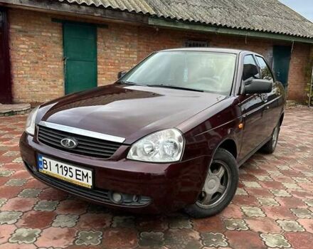 Красный ВАЗ 2170 Priora, объемом двигателя 1.6 л и пробегом 200 тыс. км за 2300 $, фото 1 на Automoto.ua