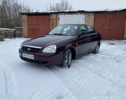 Красный ВАЗ 2170 Priora, объемом двигателя 1.6 л и пробегом 113 тыс. км за 3000 $, фото 1 на Automoto.ua