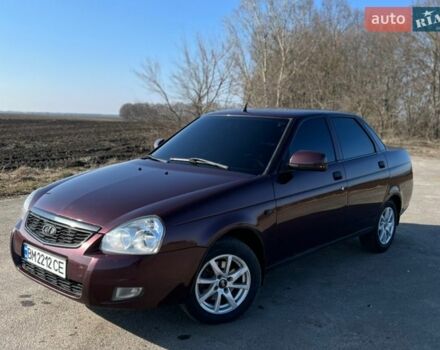 Красный ВАЗ 2170 Priora, объемом двигателя 1.6 л и пробегом 100 тыс. км за 4000 $, фото 1 на Automoto.ua