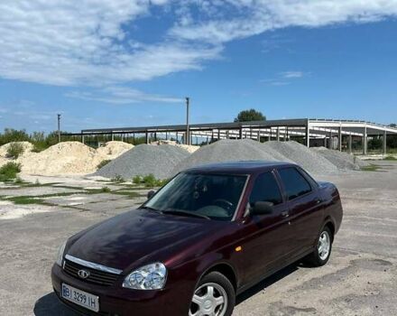 Красный ВАЗ 2170 Priora, объемом двигателя 1.6 л и пробегом 150 тыс. км за 3200 $, фото 1 на Automoto.ua