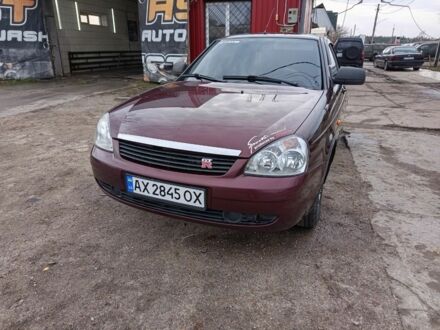 Красный ВАЗ 2170 Priora, объемом двигателя 1.6 л и пробегом 160 тыс. км за 4200 $, фото 1 на Automoto.ua