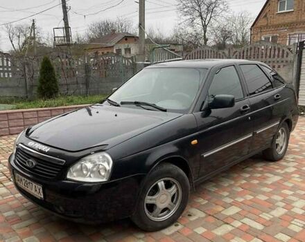 Черный ВАЗ 2172 Priora, объемом двигателя 1.6 л и пробегом 153 тыс. км за 2700 $, фото 2 на Automoto.ua