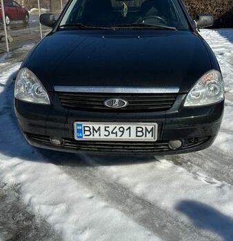 Черный ВАЗ 2172 Priora, объемом двигателя 1.6 л и пробегом 203 тыс. км за 2850 $, фото 1 на Automoto.ua