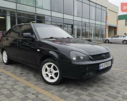 Черный ВАЗ 2172 Priora, объемом двигателя 1.6 л и пробегом 142 тыс. км за 1900 $, фото 1 на Automoto.ua