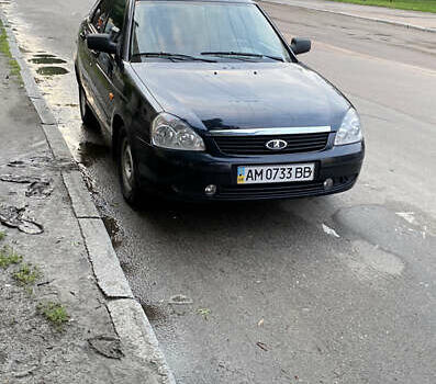 Черный ВАЗ 2172 Priora, объемом двигателя 1.6 л и пробегом 230 тыс. км за 2900 $, фото 1 на Automoto.ua