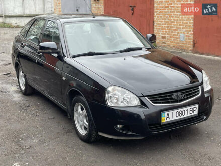 Черный ВАЗ 2172 Priora, объемом двигателя 1.6 л и пробегом 97 тыс. км за 3700 $, фото 1 на Automoto.ua