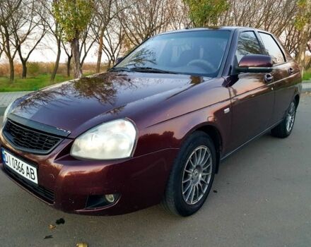Красный ВАЗ 2172 Priora, объемом двигателя 1.6 л и пробегом 220 тыс. км за 3900 $, фото 1 на Automoto.ua