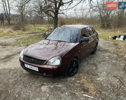Красный ВАЗ 2172 Priora, объемом двигателя 1.6 л и пробегом 210 тыс. км за 2150 $, фото 1 на Automoto.ua
