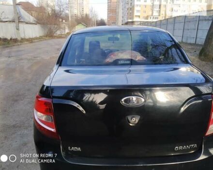 Чорний ВАЗ 2190 Гранта, об'ємом двигуна 1.6 л та пробігом 168 тис. км за 3500 $, фото 2 на Automoto.ua