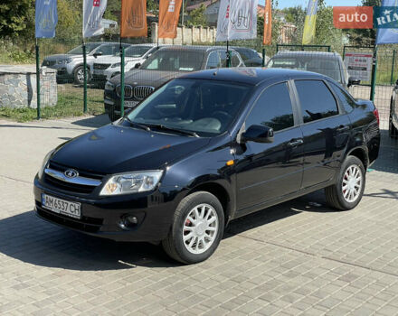 Чорний ВАЗ 2190 Гранта, об'ємом двигуна 1.6 л та пробігом 128 тис. км за 4599 $, фото 1 на Automoto.ua