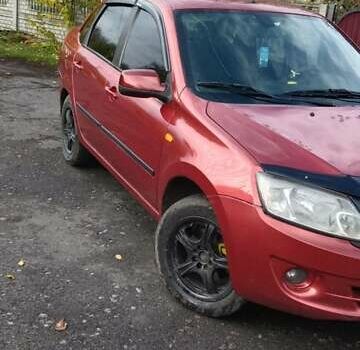 Красный ВАЗ 2190 Гранта, объемом двигателя 1.6 л и пробегом 155 тыс. км за 2550 $, фото 2 на Automoto.ua