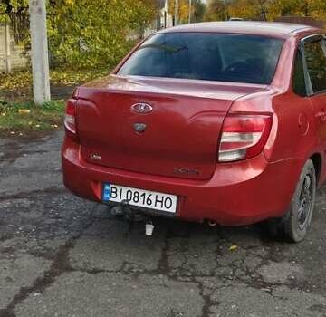 Красный ВАЗ 2190 Гранта, объемом двигателя 1.6 л и пробегом 155 тыс. км за 2550 $, фото 5 на Automoto.ua