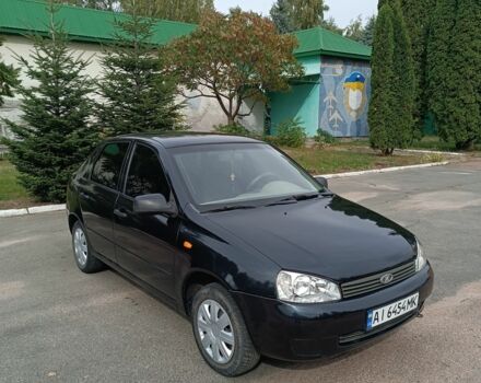 Черный ВАЗ Калина, объемом двигателя 1.4 л и пробегом 185 тыс. км за 1850 $, фото 1 на Automoto.ua