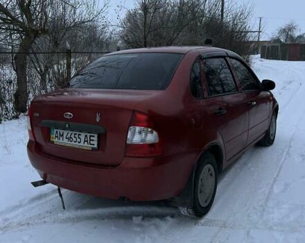 Красный ВАЗ Калина, объемом двигателя 1.6 л и пробегом 168 тыс. км за 3500 $, фото 4 на Automoto.ua