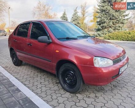 Красный ВАЗ Калина, объемом двигателя 1.39 л и пробегом 117 тыс. км за 2800 $, фото 14 на Automoto.ua