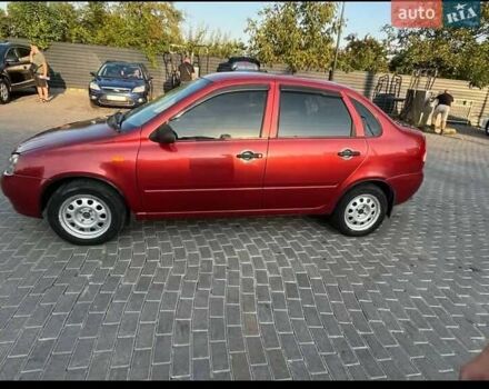 Красный ВАЗ Калина, объемом двигателя 1.39 л и пробегом 217 тыс. км за 2200 $, фото 1 на Automoto.ua