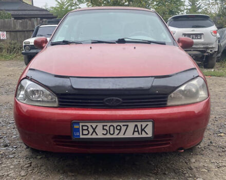 Красный ВАЗ Калина, объемом двигателя 1.6 л и пробегом 150 тыс. км за 1000 $, фото 1 на Automoto.ua