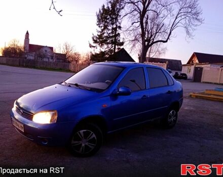 Синий ВАЗ Kalina, объемом двигателя 1.6 л и пробегом 215 тыс. км за 1750 $, фото 1 на Automoto.ua