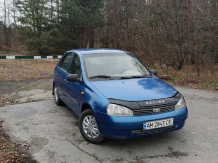 Синий ВАЗ Калина, объемом двигателя 1.6 л и пробегом 265 тыс. км за 2100 $, фото 1 на Automoto.ua