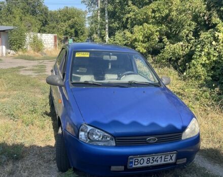 Синий ВАЗ Калина, объемом двигателя 1.6 л и пробегом 196 тыс. км за 1700 $, фото 1 на Automoto.ua