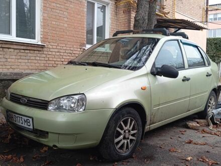 Зеленый ВАЗ Калина, объемом двигателя 1.6 л и пробегом 95 тыс. км за 1500 $, фото 1 на Automoto.ua