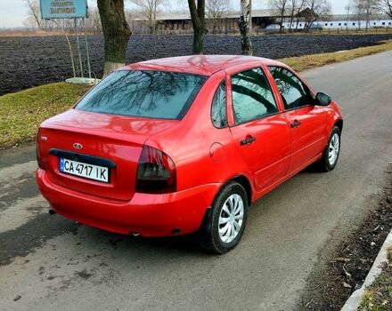 Красный ВАЗ Lada Kalina, объемом двигателя 1.4 л и пробегом 349 тыс. км за 1999 $, фото 5 на Automoto.ua