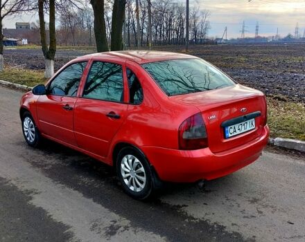 Красный ВАЗ Lada Kalina, объемом двигателя 1.4 л и пробегом 349 тыс. км за 1999 $, фото 3 на Automoto.ua