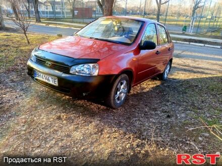 Красный ВАЗ Lada Kalina, объемом двигателя 1.6 л и пробегом 116 тыс. км за 2100 $, фото 1 на Automoto.ua