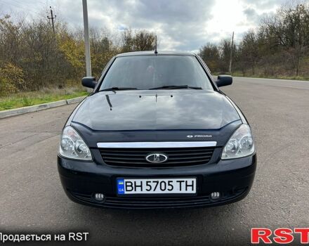 Черный ВАЗ Priora, объемом двигателя 1.6 л и пробегом 105 тыс. км за 4000 $, фото 1 на Automoto.ua