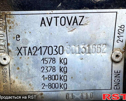 Черный ВАЗ Priora, объемом двигателя 1.6 л и пробегом 165 тыс. км за 2100 $, фото 10 на Automoto.ua