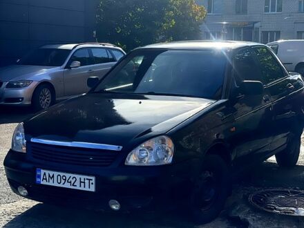 Чорний ВАЗ Priora, об'ємом двигуна 1.6 л та пробігом 316 тис. км за 1699 $, фото 1 на Automoto.ua